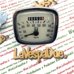 Compteur de vitesse LVDUE, aiguille noire, échelle 90 km/h, VESPA VNA VNB 125 ro 083205