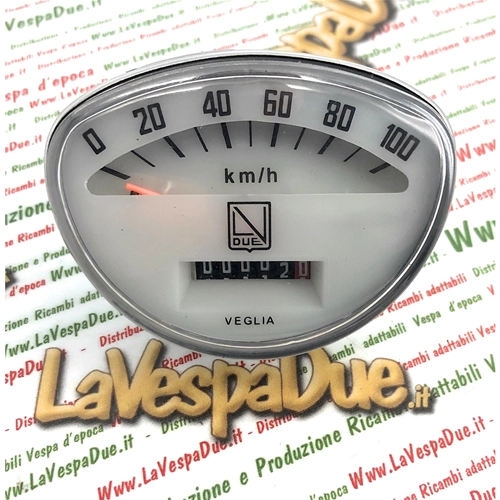 Velocímetro cuadrado LVDUE con escala de 100 km/h para VESPA 90 SS 125 SUPER PRIMAVERA ET3 GTR