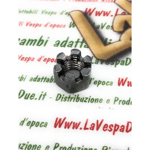 Écrou crénelé fendu M8 pour utilisation avec goupille fendue pour VESPA Lambretta Moto Guzzi UNI 5593