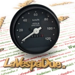 BLACK speedometer for VESPA 50 125 PK S SS scale 120 Km/h with gasket ro 179151 178864 196894 196895 196905 197019