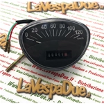 Compteur de vitesse pour VESPA 125 PRIMAVERA TS 150 SPRINT VELOCE 180 200 RALLY, fond noir
