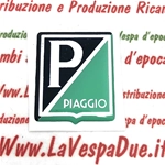 Scudetto resinato anteriore piccolo PIAGGIO per VESPA 50 N L R 90 dimensione mm. 25x30