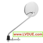 Rétroviseur extérieur gauche chromé FAR des années 60/70 pour Vespa 50, 125, 150, 180 et 200, complet avec son support.