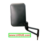 Black RIGHT rearview mirror for PIAGGIO APE TM POKER TMP 602 220 TMP LCS 420 ro 612342
