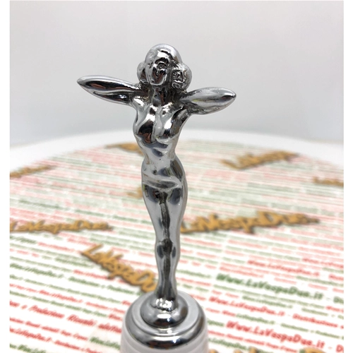 Chrome DESMO GIRL hood fender statuette for VESPA APE LAMBRETTA various applications