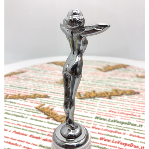 Chrome DESMO GIRL hood fender statuette for VESPA APE LAMBRETTA various applications
