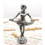 Chromed BALLERINA bonnet fender statuette for VESPA CAR MOTORCYCLE APE LAMBRETTA various applications