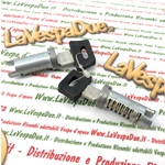 Kit of 2 steering lock cylinders, trunk lock, key for VESPA PX PE PK XL HP V RUSH COSA T5 ro 179292