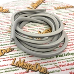 Profilo in gomma grigio per cofano sacche VESPA 125 150 V11 V15 V30 V33 VM VN VNA VNB VL VB1 VBA GS lungo ml. 3,00 r.o. 011751