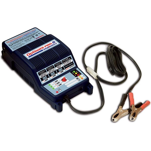 Cargador de baterías TecMate Optimate Pro-s 1-2-4 de 12 V, hasta 100 Ah, para modelos YT/YTX/YTZ/YB/CB