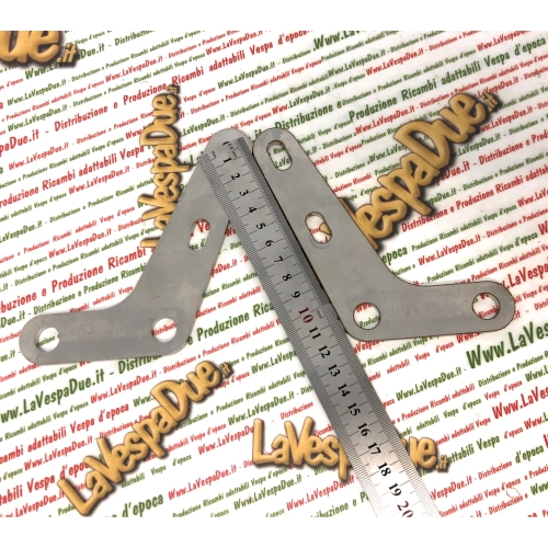 PAIRE de plaques de support en acier pour rétroviseur de pare-brise pour VESPA NLR SPECIAL GL SPRINT SUPER TS RALLY PK PX PE 50 125 150 200