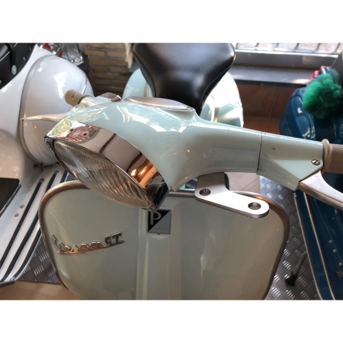 PAIRE de plaques de support en acier pour rétroviseur de pare-brise pour VESPA NLR SPECIAL GL SPRINT SUPER TS RALLY PK PX PE 50 125 150 200