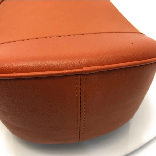 Selle marron pour Lambretta MK 3 style Pegaso avec garnitures latérales chromées pour LI Special SX TV 3ème série