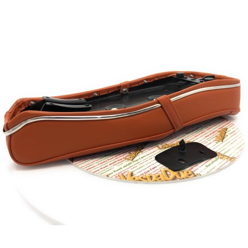 Selle marron pour Lambretta MK 3 style Pegaso avec garnitures latérales chromées pour LI Special SX TV 3ème série