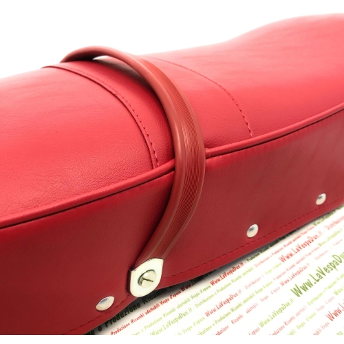 Silla de montar roja completa LAMBRETTA 125 150 LI 3° SPECIAL SX 175 TV 3° 200 SX ro 19555160 15055170 innocenti