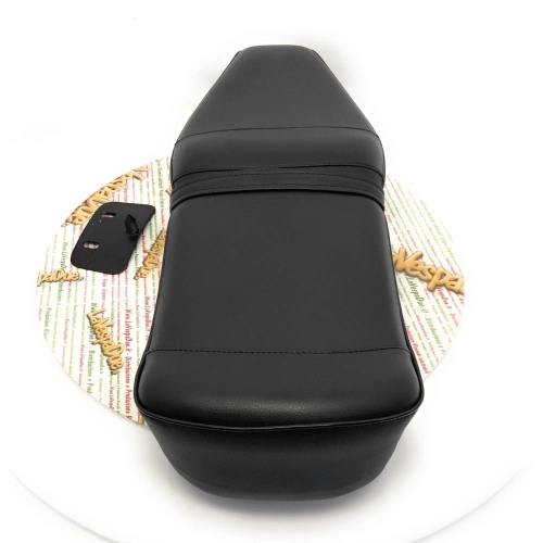 Selle noire pour Lambretta MK 3 Pegaso, style Pegasus, avec garnitures latérales chromées pour LI Special SX TV 3ème série