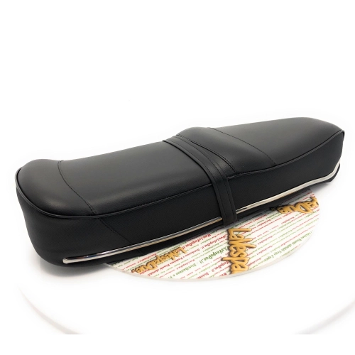 Selle noire pour Lambretta MK 3 Pegaso, style Pegasus, avec garnitures latérales chromées pour LI Special SX TV 3ème série