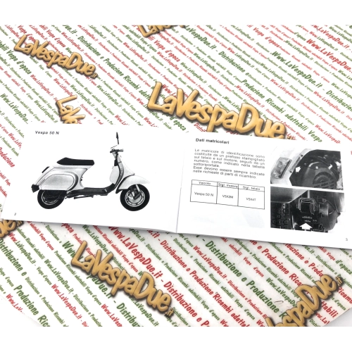 Use and maintenance manual for VESPA PK 50 N