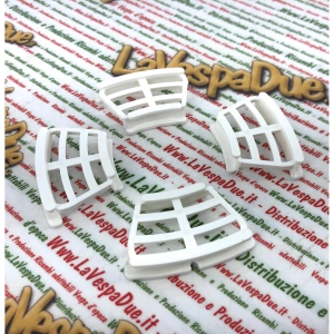 Set of 4 white grilles for front disc brake drum LAMBRETTA 125 150 175 200 LI SPECIAL SX TV 3° ro 19744068