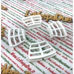 Set di 4 Griglie bianche per tamburo freno a disco anteriore LAMBRETTA 125 150 175 200 LI SPECIAL SX TV 3° r.o. 19744068