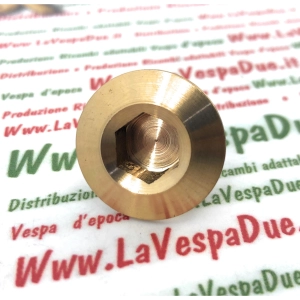 Magnetische Sechskant-Schraubkappe aus Messing für interne Ölablasszahnräder für LAMBRETTA 125 150 200 LI SPECIAL DL GP SX TV 2. und 3. Generation