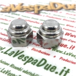 Set di 2 dadi lucidati per fissaggio mozzo posteriore LAMBRETTA 150 chiave 22 mm passo 12 x 1.5