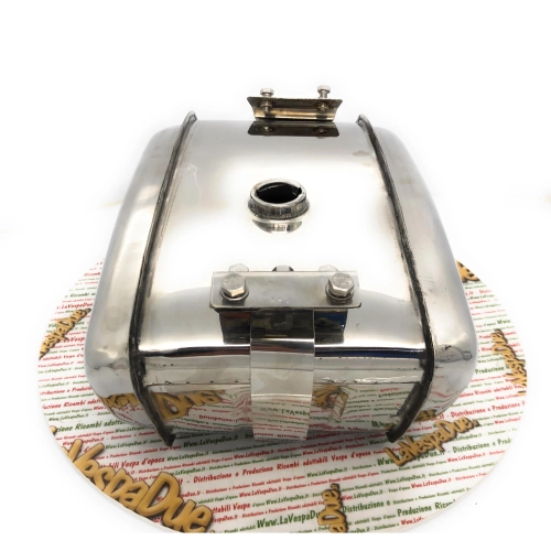 XXL 18 Liter Benzintank LAMBRETTA 125 150 LI SPECIAL DL GP SX 175 TV 2° 3° 200 TV SX DL GP aus Edelstahl