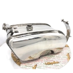 XXL 18 Liter geformter Benzintank LAMBRETTA 125 150 LI SPECIAL DL GP SX 175 TV 2° 3° 200 TV SX DL GP aus Edelstahl