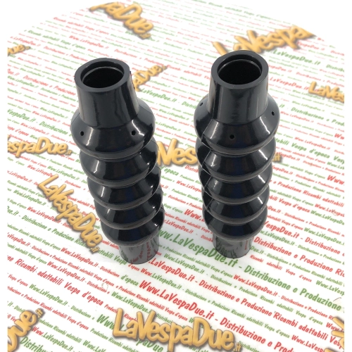 Paire de protections d'amortisseurs avant noires pour Lambretta 125 150 200 175 LI LI Special SX TV DL GP