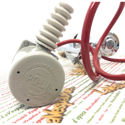 Poli Brescia Air Horns with Foot Pump for Vespa Lambretta Fiat Alfaromeo etc.
