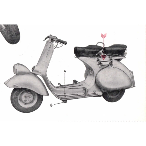 Poli Brescia Air Horns with Foot Pump for Vespa Lambretta Fiat Alfaromeo etc.