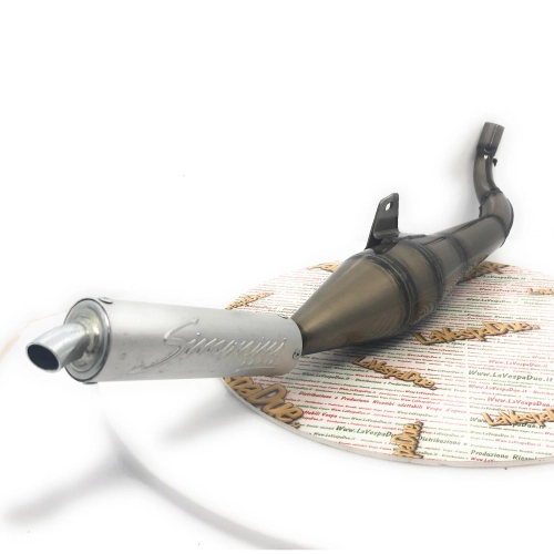 SIMONINI expansion muffler with ALUMINUM silencer, Ø 30 mm connection, for Piaggio CIAO BRAVO BOXER