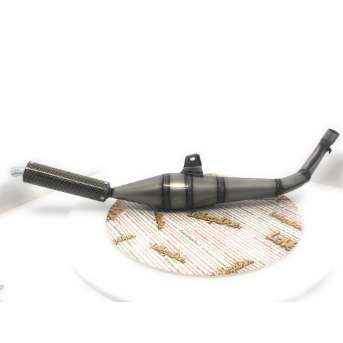 SIMONINI expansion muffler with carbon silencer, Ø 30 mm connection, for Piaggio CIAO BRAVO BOXER
