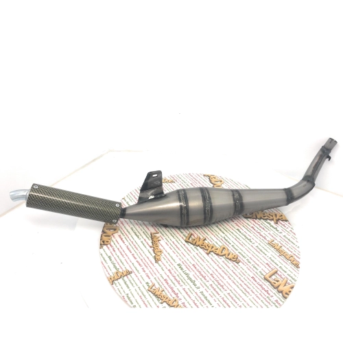 SIMONINI expansion muffler with carbon silencer, Ø 22 mm connection for Piaggio SI GRILLO