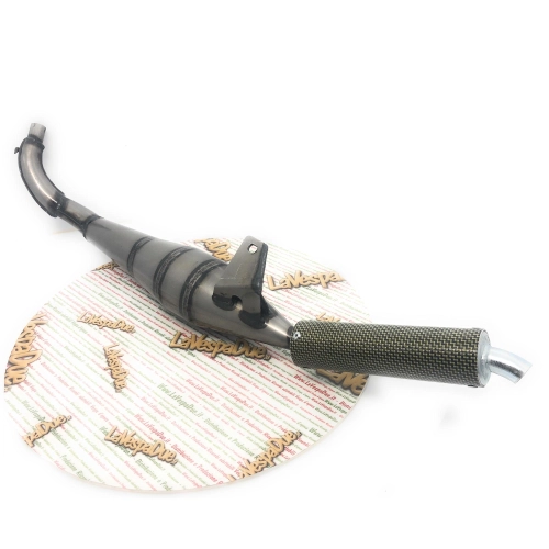 SIMONINI expansion muffler with carbon silencer, Ø 22 mm connection for Piaggio SI GRILLO