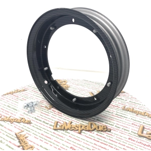 Llanta de acero 3.00 3.50 10 CARBON LOOK VESPA 50 90 125 150 180 200 SPECIAL SS PRIMAVERA ET3 GT GTR GL SPRINT TS RALLY PX PE