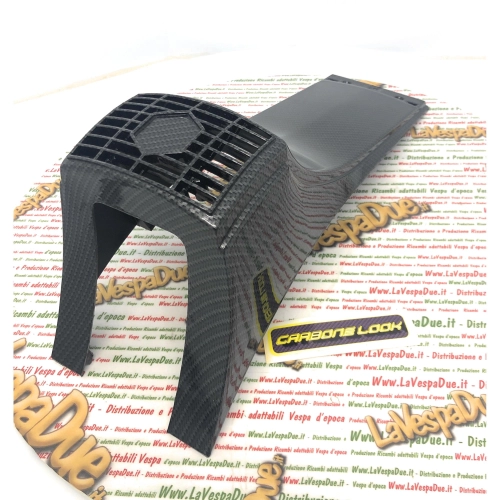 Grille nose CARBON LOOK VESPA 125 150 200 PX PE first series with and without turn signals with key on the handlebar ro 183779