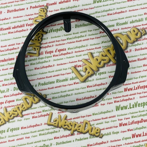 Anillo de faro negro para VESPA PX PE 125 150 200 primera serie con llave en el manillar.