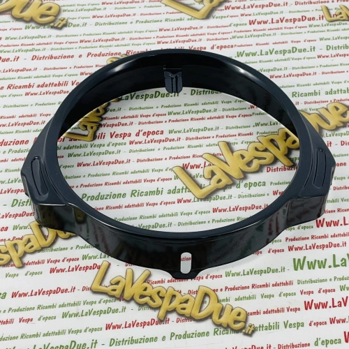 Anillo de faro negro para VESPA PX PE 125 150 200 primera serie con llave en el manillar.