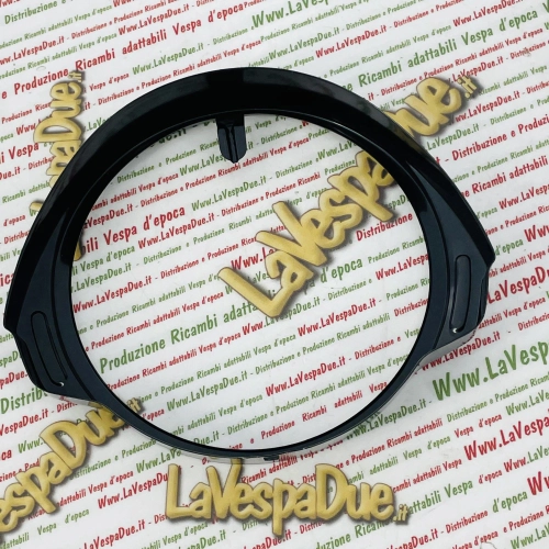 Anillo de faro negro para VESPA PX PE 125 150 200 primera serie con llave en el manillar.