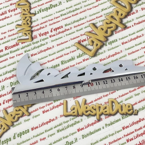Selbstklebendes Beschriftungsschild für die Seitenverkleidung der Motorhaube von VESPA PX 125 150 200 mit Scheibenbremse RO 577081