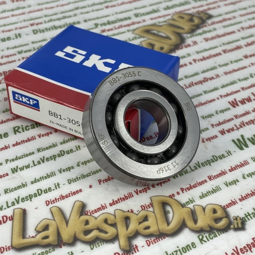 Roulement à billes SKF BB1 3055 10 20X52X12 pour vilebrequin, volant moteur et côté embrayage pour VESPA 125 V1T à V15T V30T à V33T et HOFFMANN jusqu'en 1952