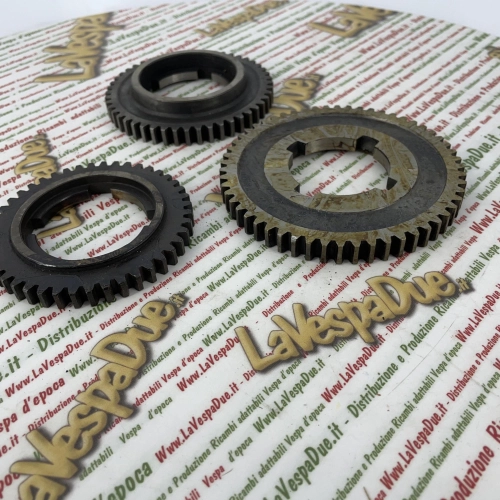 Kit de pignons de boîte de vitesses à 3 rapports pour Vespa 125 150 VNA VNB VBB (années 1950-1960), ancien stock.
