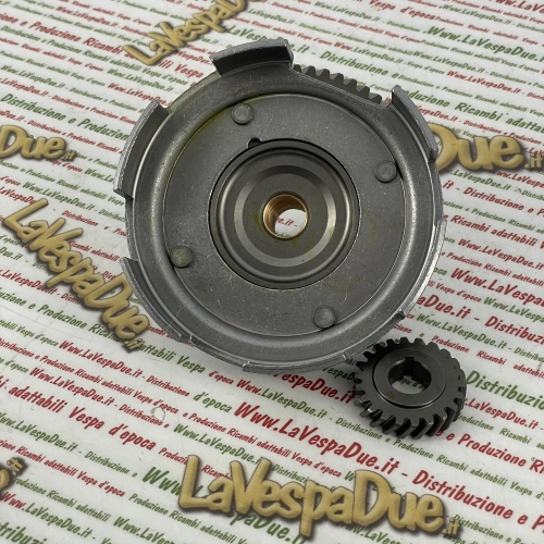 Primärgetriebepaar, schrägverzahnt, Z 22 63, aus Eisen, VESPA NLR SPECIAL ET3 50 90, ohne flexible Kupplung, ro 099406