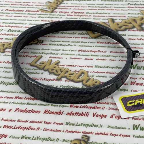 Cadre de phare aspect carbone pour Vespa 50 90 SS 125 ET3 Primavera 150 Super ro 151742