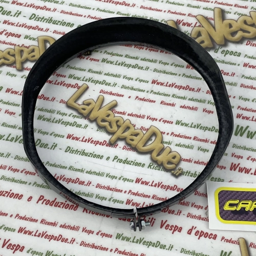 Cadre de phare aspect carbone pour Vespa 50 90 SS 125 ET3 Primavera 150 Super ro 151742