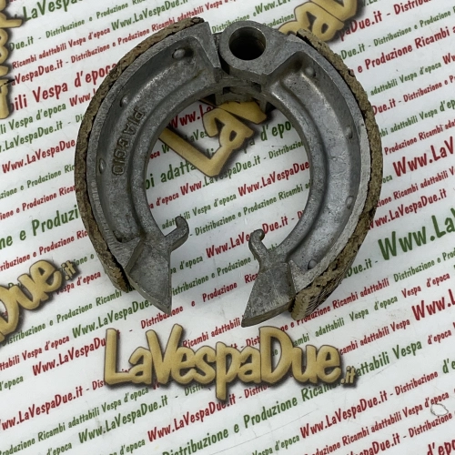 PAIR OF ORIGINAL brake shoes for rear brake APE 150 AB AC APA1T low headlight calessino and transport of goods