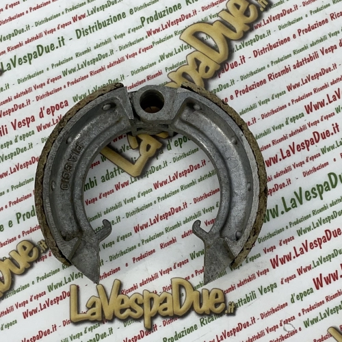 PAIR OF ORIGINAL brake shoes for rear brake APE 150 AB AC APA1T low headlight calessino and transport of goods
