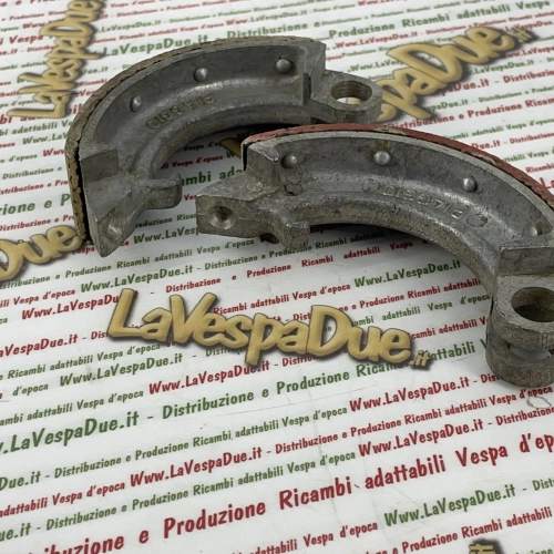PAIR OF ORIGINAL brake shoes for rear brake APE 150 AB AC APA1T low headlight calessino and transport of goods