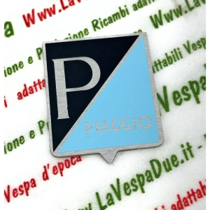 PIAGGIO Schutzschild für VESPA 50 NS 90 SS 125 PRIMAVERA NUOVA aus Aluminium 25 x 28 mm Emblem zum Aufkleben ro 070312